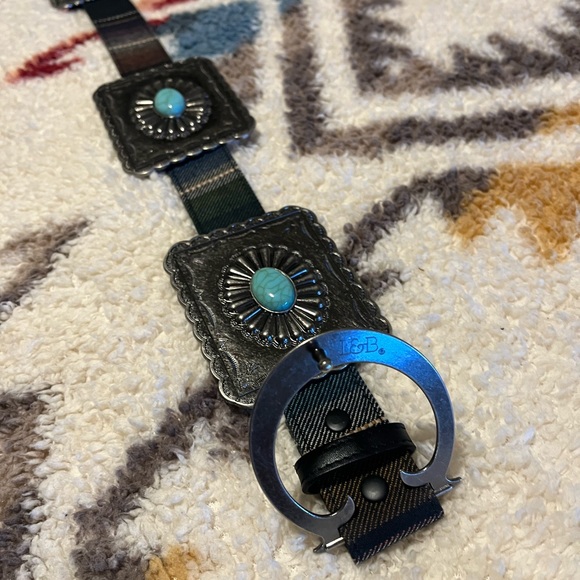 L&B stripped Concho Belt